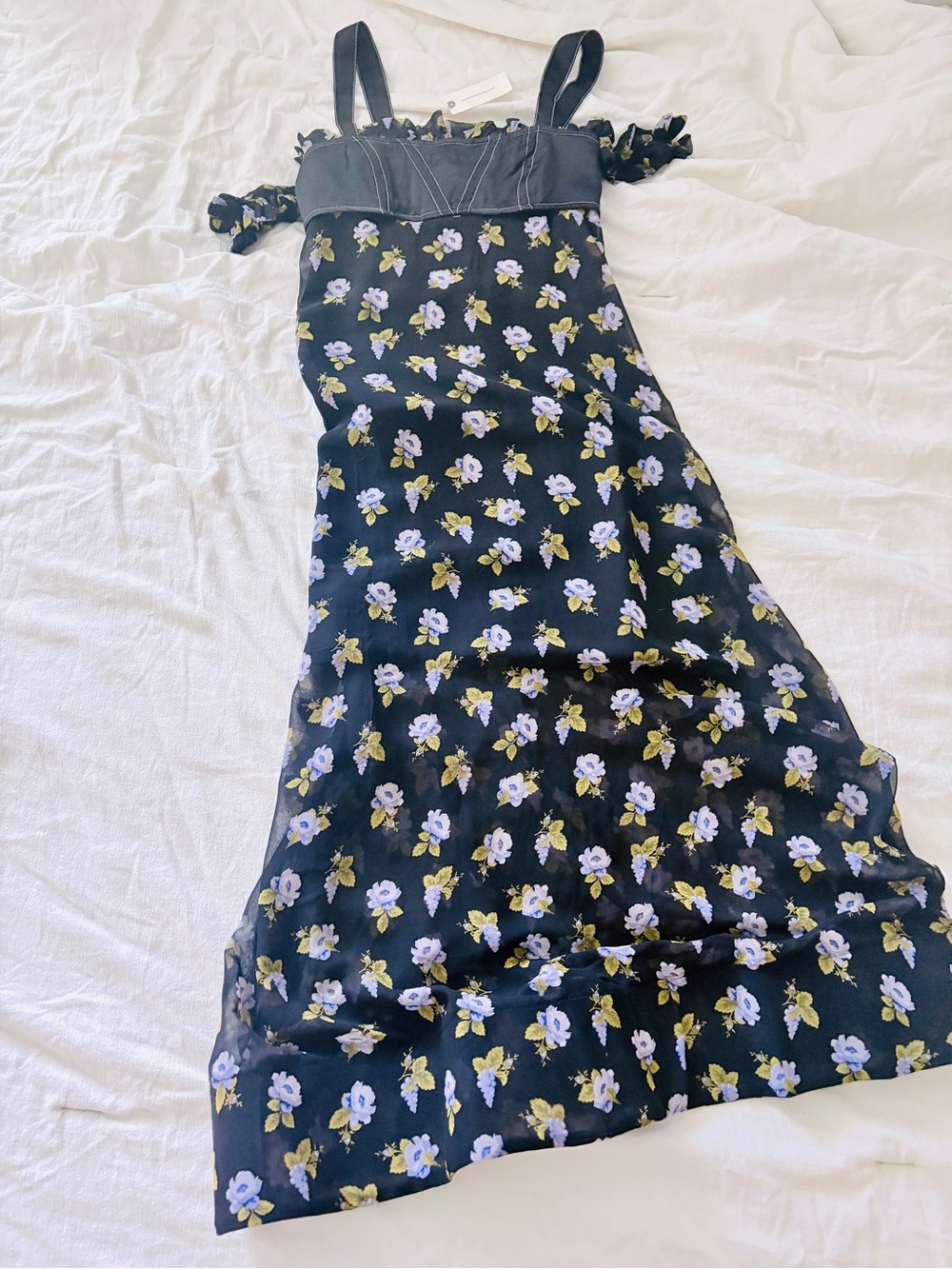 NWT - Anthropologie - Maeve - Corset romantic floral maxi dress